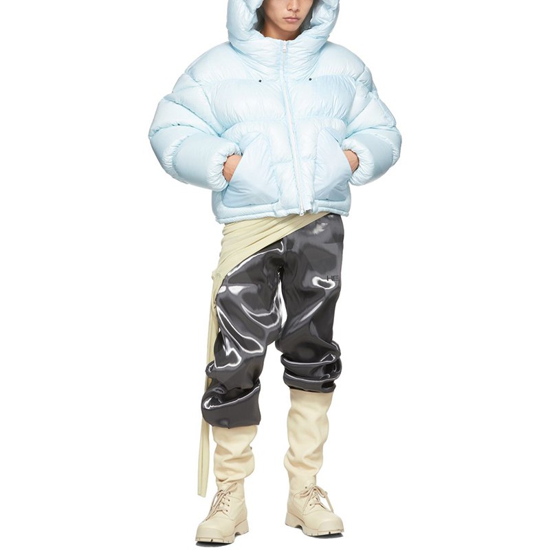 Cropped Puffer Jacket Quilted Padded Plus Size Street Wear Puffer Jacket