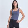Buy cheap Wholesale Solid Color Minimalistic Padded Sports Tank Tops Women's Sportwear Fitness Clothing from wholesalers