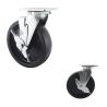 Buy cheap Wholesale 8 inch Big Size Black Industrial Wheel Plate Mount PP Heavy Duty Casters Lock from wholesalers