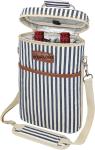 2 Bottle Wine Carrier Tote, Insulated Leakproof Wine Cooler Bag, Wine Travel Bag