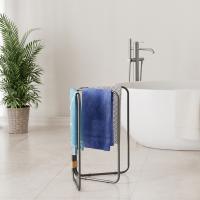 Buy cheap Bathroom Metal Foldable Towel Holder Freestanding Removable Design Household product