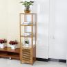 Buy cheap 4 Tier Bamboo Bathroom Shelf , Wooden Bath Rack For Exhibition Room / Flower Shop from wholesalers