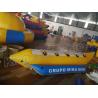 Buy cheap Blue And Yellow Inflatable Fly Fishing Boats / Inflatable Banana Boat 4 Seats from wholesalers
