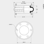 188102H-1A Industrial Air Springs 188102H With 0.7Mpa Rubber Max DIA. 210