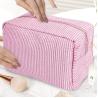 Buy cheap Toiletry Stripe Cosmetic Bag Durable Women Aesthetic Organizer Storage Pouch from wholesalers