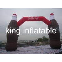 Buy cheap Coca Cola Bottle Shape Inflatable Arches For Advertising / Inflatable Entrance product