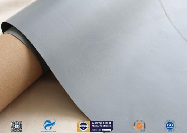 Buy cheap 10.6oz 39" Grey PVC Coated Fiberglass Fabric For Fabric Air Duct 0.33mm Thickness from wholesalers