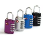 Zinc Alloy TSA 4-digital travel lock& black Tsa Luggage Lock& 69.5g Tsa Bag