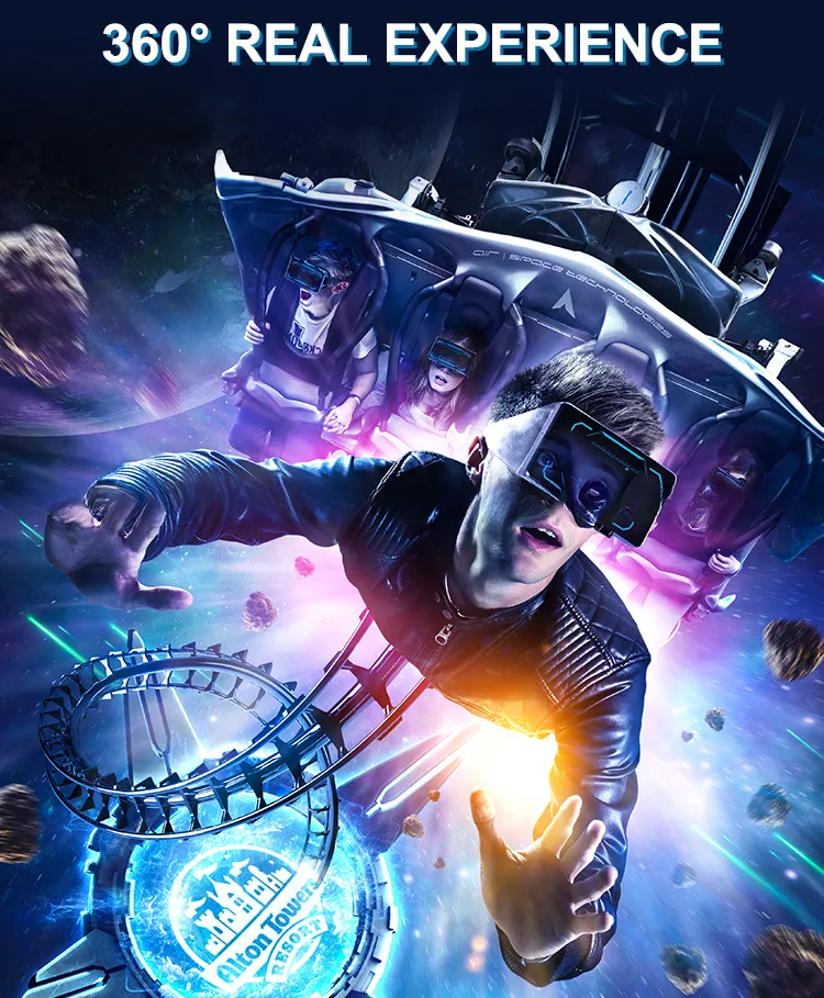 Customized 9d VR 360 Roller Coaster Virtual Reality Game Equipment