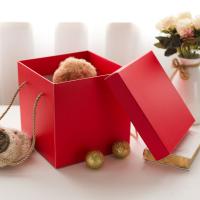 Buy cheap Flat Packing Cardboard Festival Kraft Paper Gift Boxes With Lids product