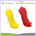 64MB 128GB Customized USB Flash Drive PVC Rubber High Heeled Shoe Shape