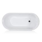 cUPC one piece black freestanding acrylic tubs,freestanding bath,luxury bathtubs