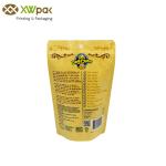 Custom printed stand up zipper dog food treats plastic packaging bag pet food