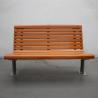 Buy cheap Flange Surface Mounted Outdoor Wooden Bench With Backrest OEM ODM from wholesalers