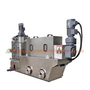 China Multi - Plate Screw Industrial Filter Press Sludge Dewatering Filter 3500kg Operating Weight on sale