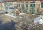 Economical Portable Chain Link Fence , Mobile Fence Panels Weather Resistant
