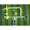 Buy cheap 30x28m giant inflatable floating water island for summer water parties use from wholesalers