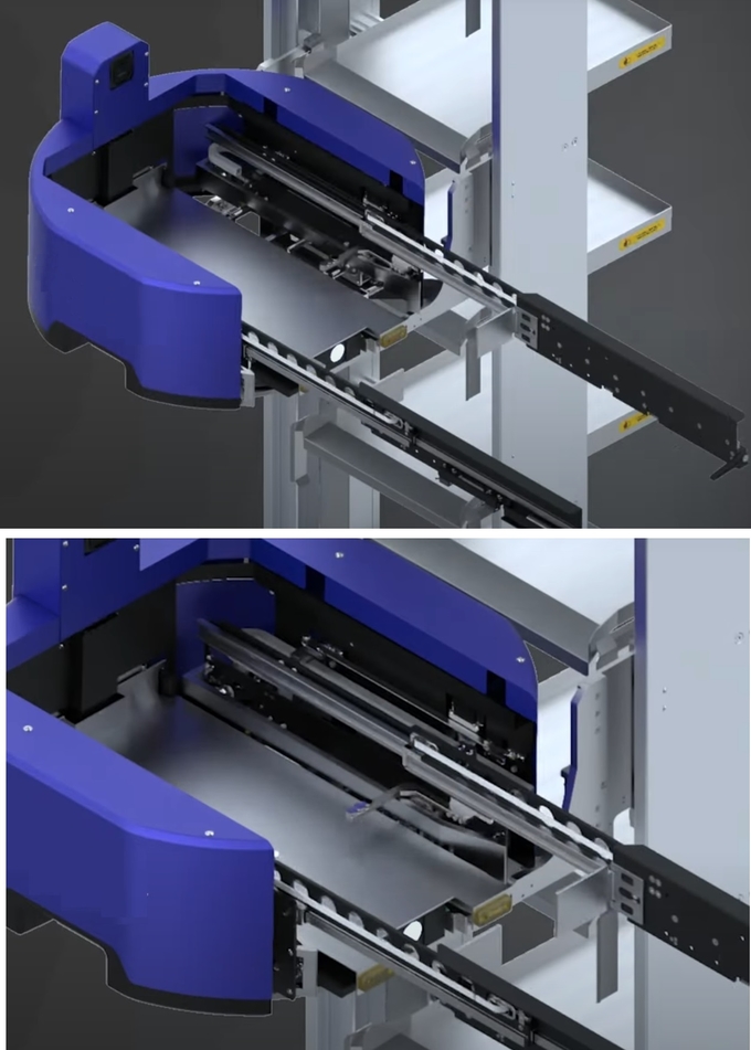 CTU robot for 3.5m shelves cartons Storage Automatic Warehouse system load /unload speed 25-30 cartons/hour 4