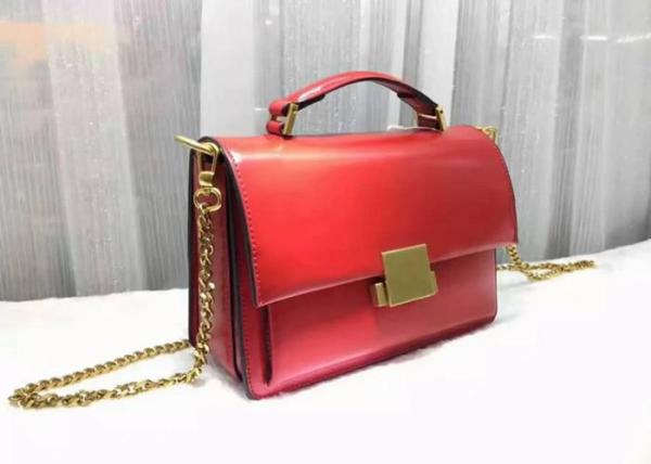 Buy cheap Mini Style Red Color Womens Shoulder Handbags With Handle , Genuine Cow Leather from wholesalers