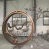 Buy cheap Chinese Style Bronze Garden Statues Circle Outdoor Tree Sculpture Customized from wholesalers
