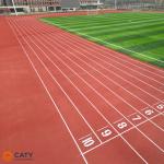 Non-Slip Rubber Track Surface for Rainy Climate Conditions