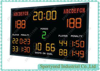 Buy cheap LED Hockey Scoreboard , Handball Electronic Scoreboard With Wireless RF Console from wholesalers