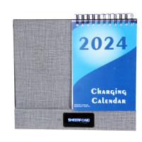 Buy cheap 2024 Custom 365 Day Calendar Multifunctional Wireless Charging Desk product