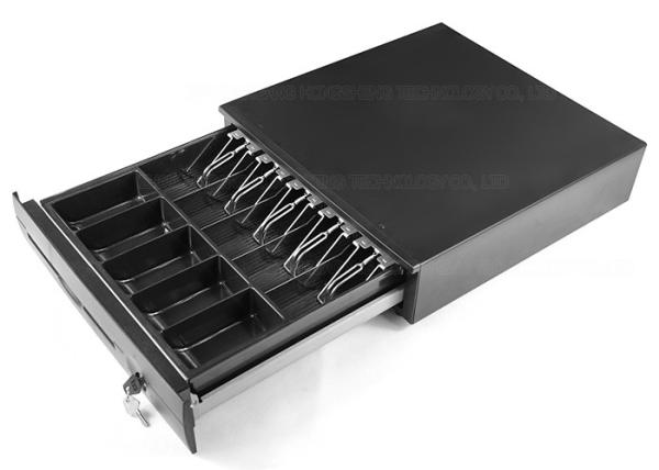 Buy cheap Metal POS Register Counter Cash Box , RJ11 / RJ12 RS232 Cash Drawer 410C from wholesalers