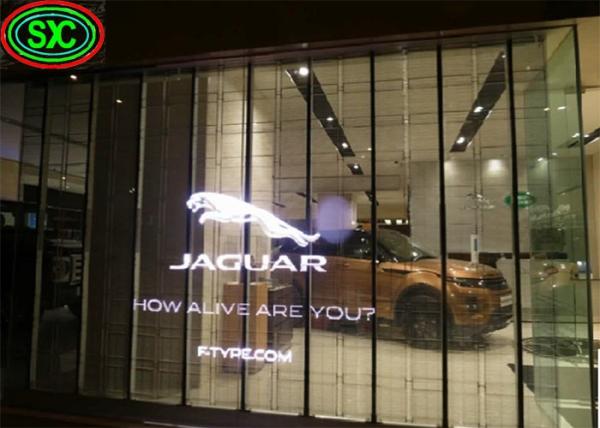 Buy cheap 1000 Hours Average No Failure Transparent LED Screen with Driving Method and 6.2kg Cabinet Weight from wholesalers