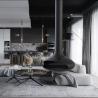 Buy cheap Home Decor Modern Suspended Fireplace Wall Hanging Mid Century from wholesalers