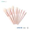 Buy cheap Wooden Handle 8pcs Travel Makeup Brush Set Premium Synthetic Hair from wholesalers