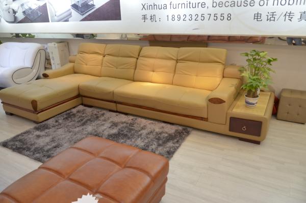 Buy cheap Promotion Living room leather furniture sofas 3+1+chaise H895 from wholesalers