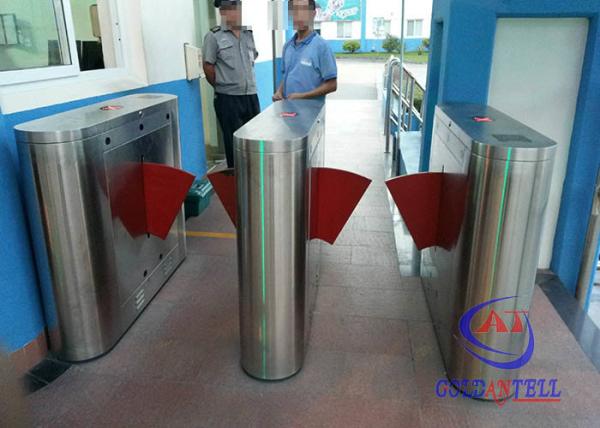 Buy cheap Subway High Traffic Flow Flap Barrier Gate 304 Stainless Steel Single / Double Core from wholesalers