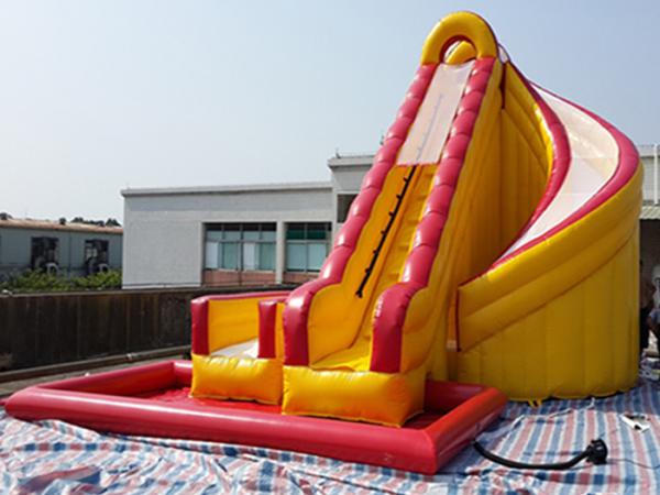 Buy cheap Outdoor Kids Inflatable Water Slide With Pool / PVC Tarpaulin Water Park Games from wholesalers