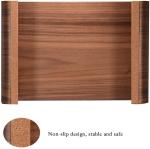 High Quality Portable Bent Wood Laptop Holder Computer Desk Wooden Monitor Stand