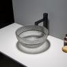 Buy cheap Toilet Round Black Vessel Sink Glass Bathroom Crystal Transparent from wholesalers