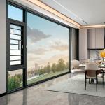 Bedroom Aluminum Black Broken Bridge Casement Windows with and Level 8 Air