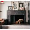 Buy cheap Modern Black Marble Fireplace for Villa Living Room Decoration in European Style from wholesalers