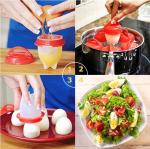 Non-Stick Silicone Egg Steamer Kitchen Gadget Tools Home Multifunctional Mini