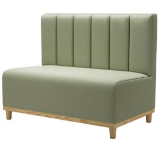 Buy cheap Wooden Frame Green Dining Room Booth Seating Leather Dining Booth 120cm from wholesalers
