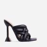 Buy cheap Custom Color Mules Women'S High Heel Slippers NAPPA PU Braided Straps from wholesalers