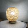 Buy cheap Living Room Bedroom Chinese Style Hand-woven Wood Art Table Lamps(WH-MTB-92) from wholesalers
