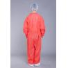 Buy cheap PP SMS 35g Chemical Red Protection Coverall from wholesalers