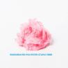 Buy cheap Compressed Chopped Recycled Polyester Fiber Dyeing Pink Filling Material from wholesalers