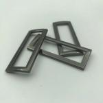 Silver Grey Color 1 Inch Metal Hook Buckle Custom Logo Service