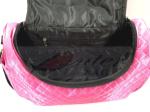 Pink Satin Quilted Tote Diaper Bags With Strap Easy Carry Big Capacity