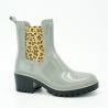 Buy cheap Women High Heel 42EU PVC Rain Boots With Leopard Printed from wholesalers