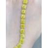 Buy cheap 6.213ct Yellow Diamond Tennis Bracelet Cushion Shape Cultivated Diamonds from wholesalers