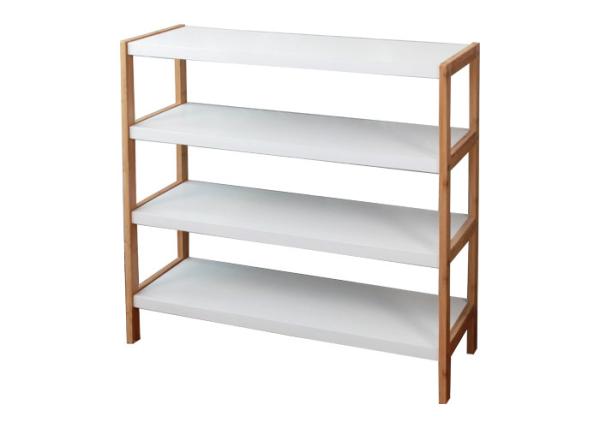 Buy cheap 4 Layer 15KG Height 75cm Bamboo Wood Shoe Shelf from wholesalers