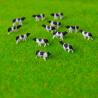 Buy cheap 1:150 scale Model Painted 20mm Black and White Farm Animals Cow for model building from wholesalers